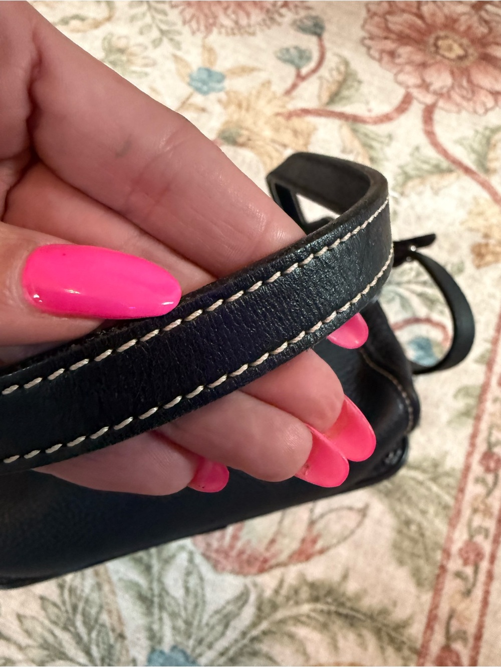 Dooney & Bourke Black Pebbled Leather Crossbody Bag - Picture 9 of 12